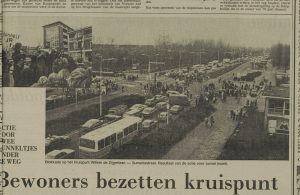 blokkade kruispunt 22 januari1980 LC 23/1/79