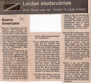 Leidsch Dagblad 2/11/1981